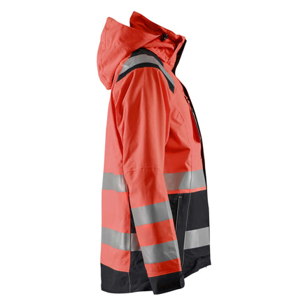 Blaklader 4904 Womens Hi Vis Shell Jacket Hi Vis Red Black Right