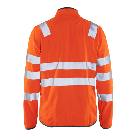 Blaklader 4906 Hi Vis Softshell Jacket Hi Vis Orange Navy Blue Back