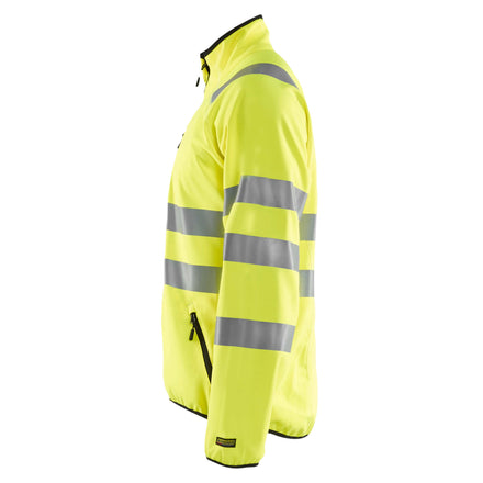 Blaklader 4906 Hi Vis Softshell Jacket Hi Vis Yellow Left