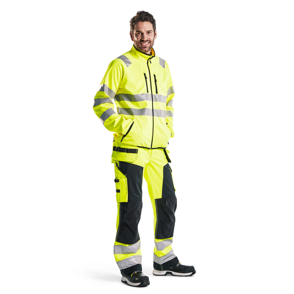 Blaklader 4906 Hi Vis Softshell Jacket Hi Vis Yellow Model