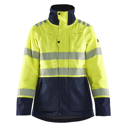 Blaklader 4917 Womens Multinorm Winter Jacket Hi Vis Yellow Navy Blue Main