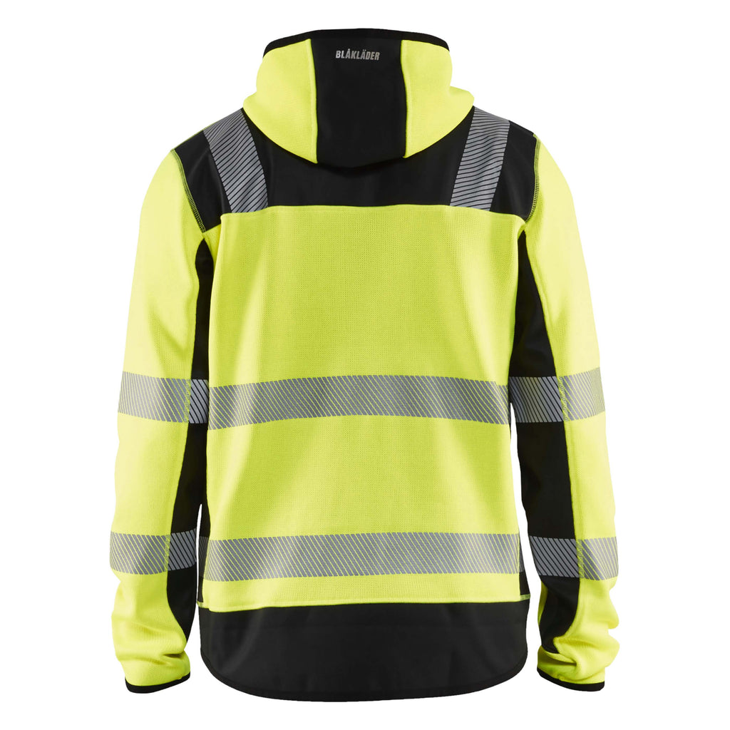 Blaklader 4923 Knitted Hi Vis Jacket Hi Vis Yellow Black Back