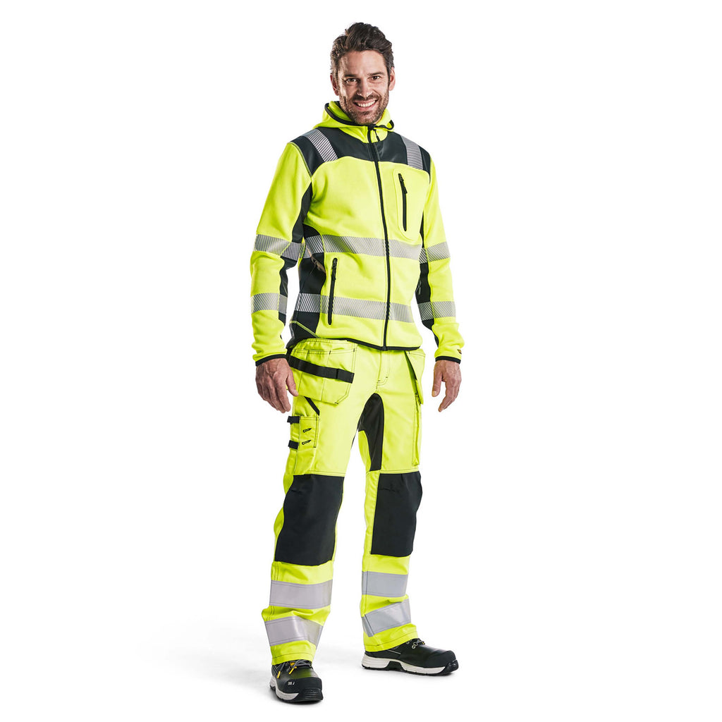 Blaklader 4923 Knitted Hi Vis Jacket Hi Vis Yellow Black Model