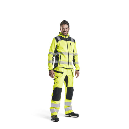 Blaklader 4923 Knitted Hi Vis Jacket Hi Vis Yellow Black Model