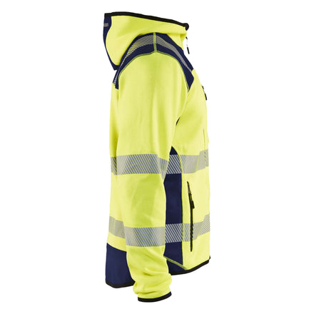 Blaklader 4923 Knitted Hi Vis Jacket Hi Vis Yellow Navy Blue Right