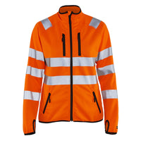 Blaklader 4926 Womens Hi Vis Softshell Jacket Hi Vis Orange Navy Blue Main