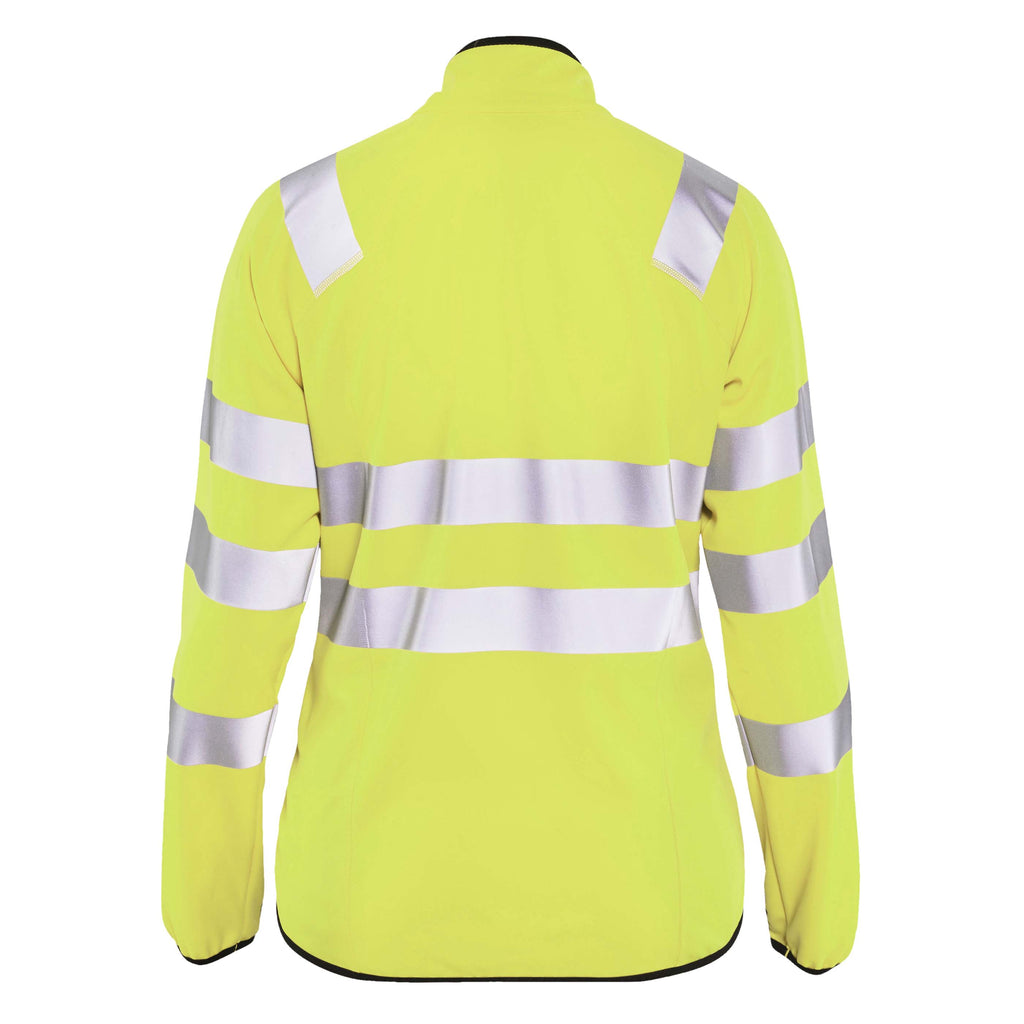 Blaklader 4926 Womens Hi Vis Softshell Jacket Hi Vis Yellow Back