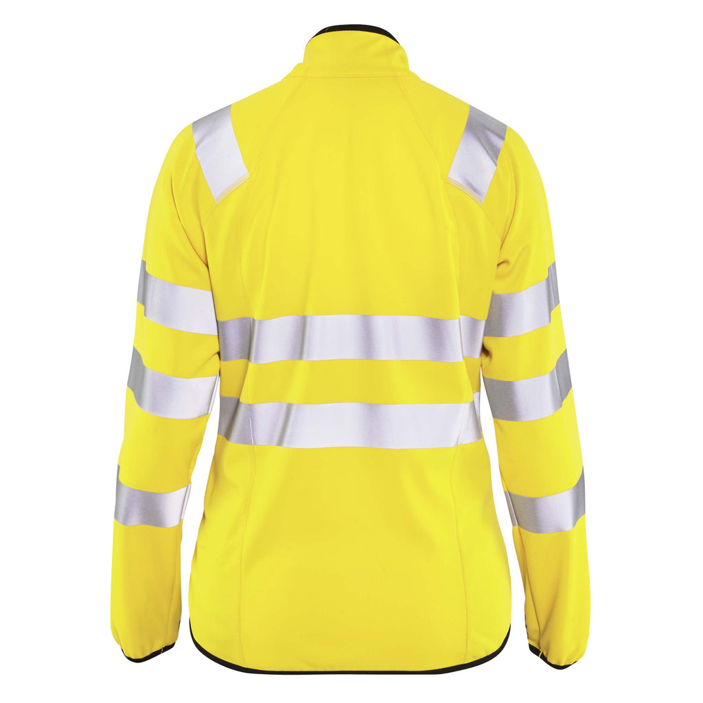 Blaklader 4926 Womens Hi Vis Softshell Jacket Hi Vis Yellow Back