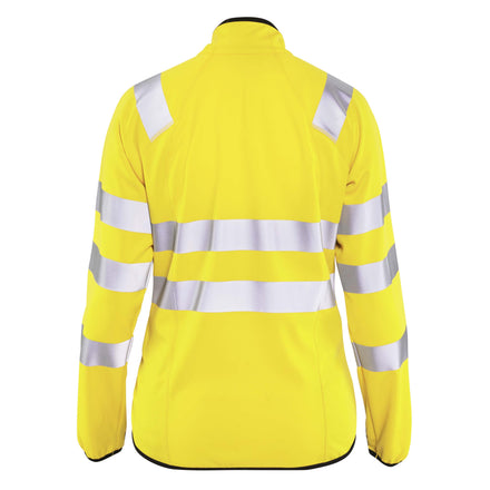 Blaklader 4926 Womens Hi Vis Softshell Jacket Hi Vis Yellow Back