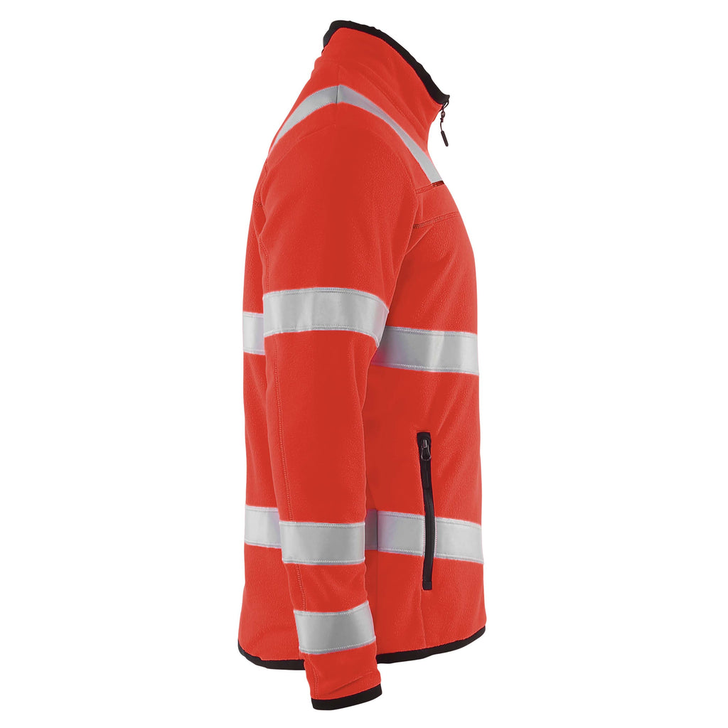 Blaklader 4941 Hi Vis Microfleece Jacket Hi Vis Red Right