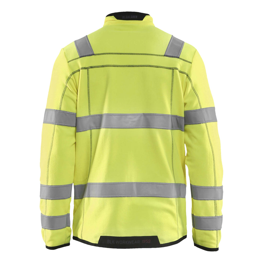 Blaklader 4941 Hi Vis Microfleece Jacket Hi Vis Yellow Back