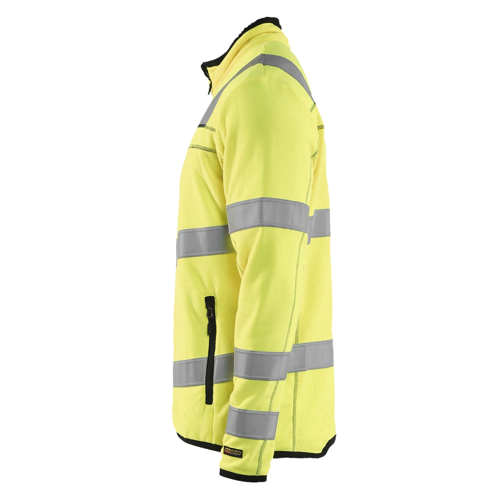 Blaklader 4941 Hi Vis Microfleece Jacket Hi Vis Yellow Left