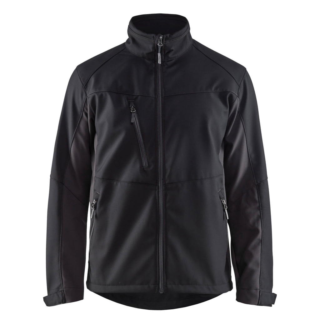 Blaklader 4950 Softshell Jacket Black Dark Grey Front