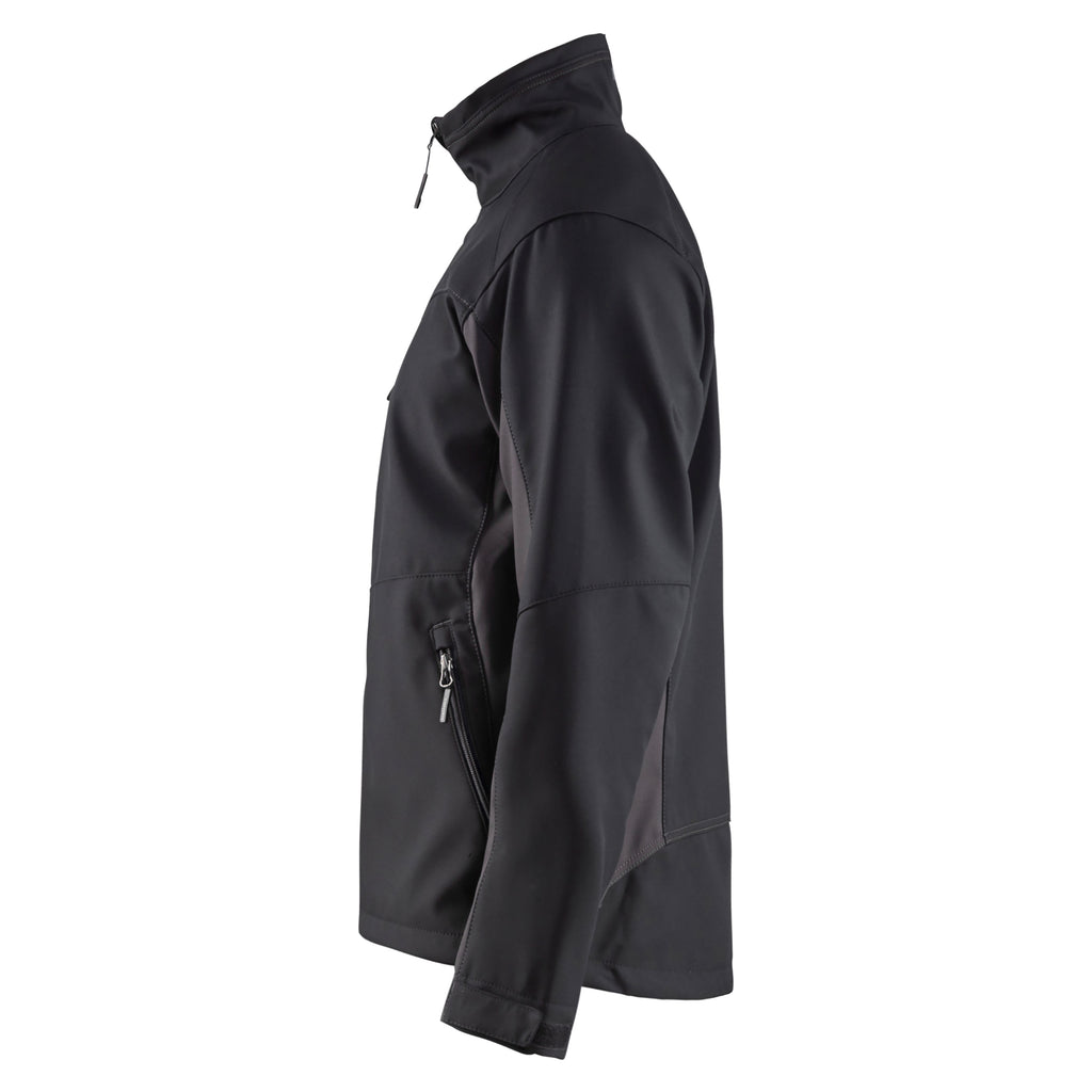 Blaklader 4950 Softshell Jacket Black Dark Grey Left