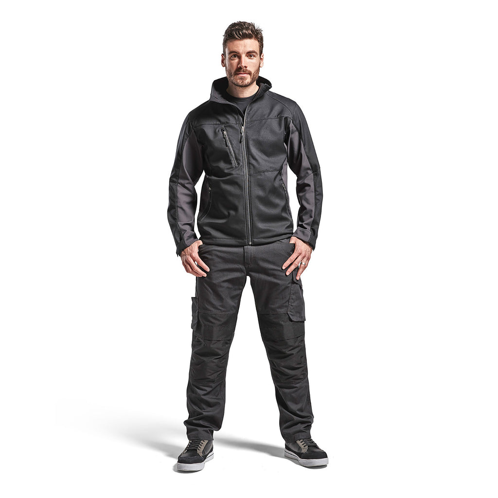 Blaklader 4950 Softshell Jacket Black Dark Grey Model