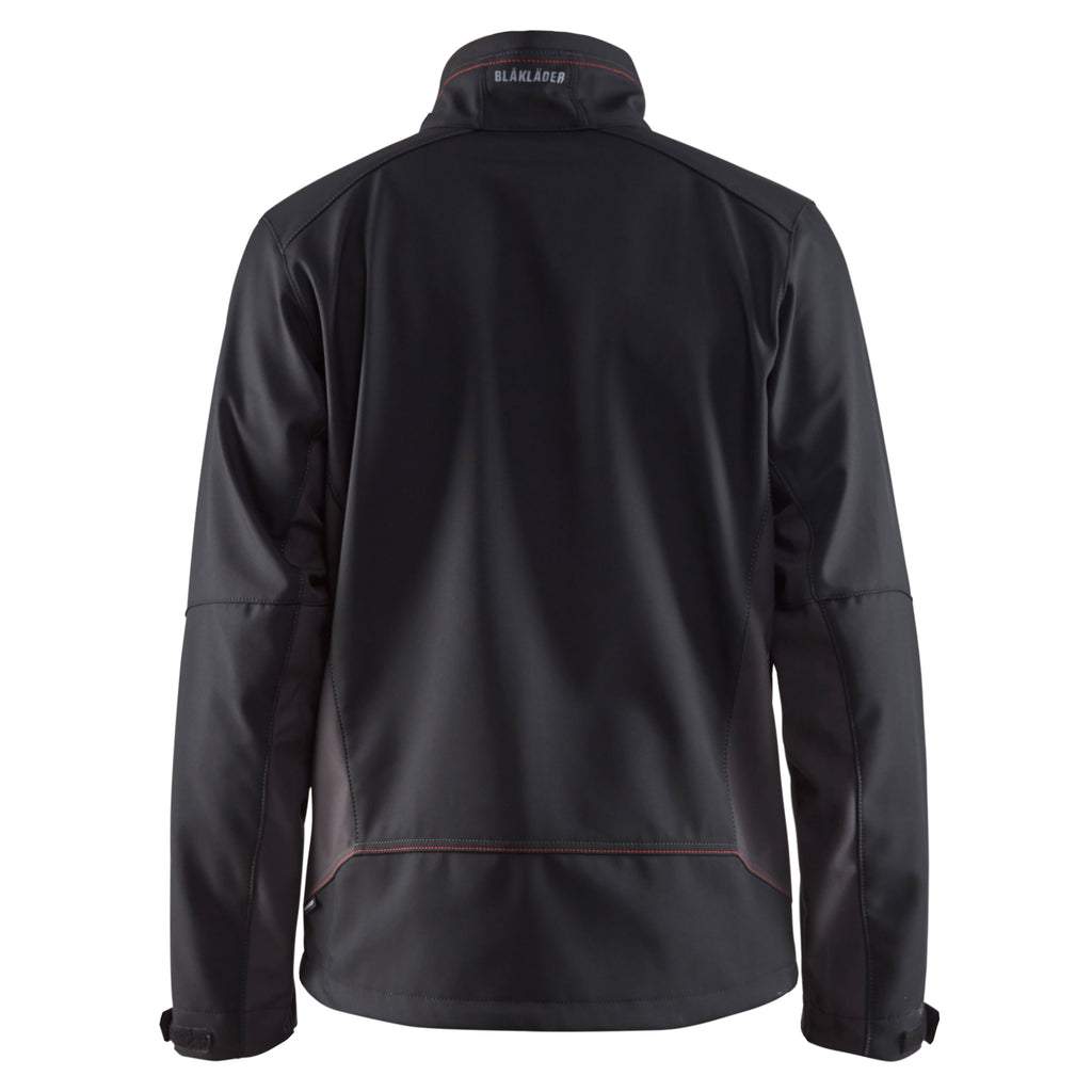 Blaklader 4950 Softshell Jacket Black Red Back