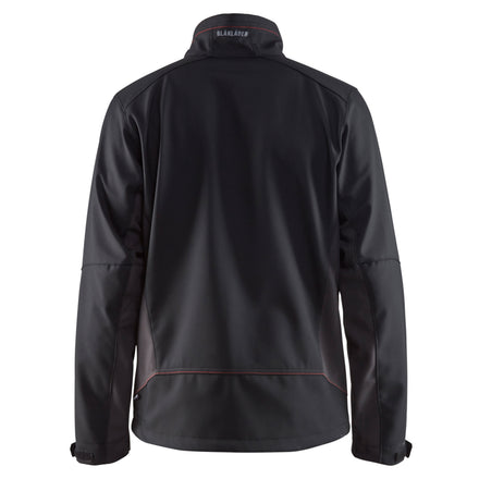 Blaklader 4950 Softshell Jacket Black Red Back