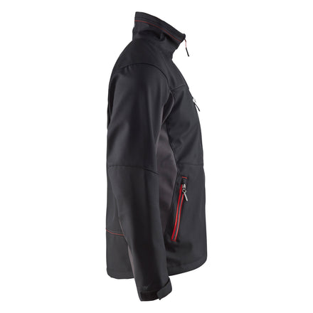 Blaklader 4950 Softshell Jacket Black Red Right