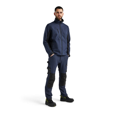 Blaklader 4950 Softshell Jacket Dark Navy Black Model