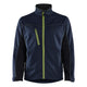 Blaklader 4950 Softshell Jacket Dark Navy Blue Hi Vis Yellow Front