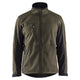 Blaklader 4950 Softshell Jacket Dark Olive Green Black Front