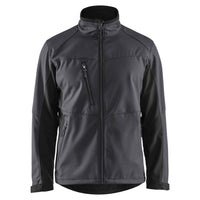 Blaklader 4950 Softshell Jacket Mid Grey Black Front
