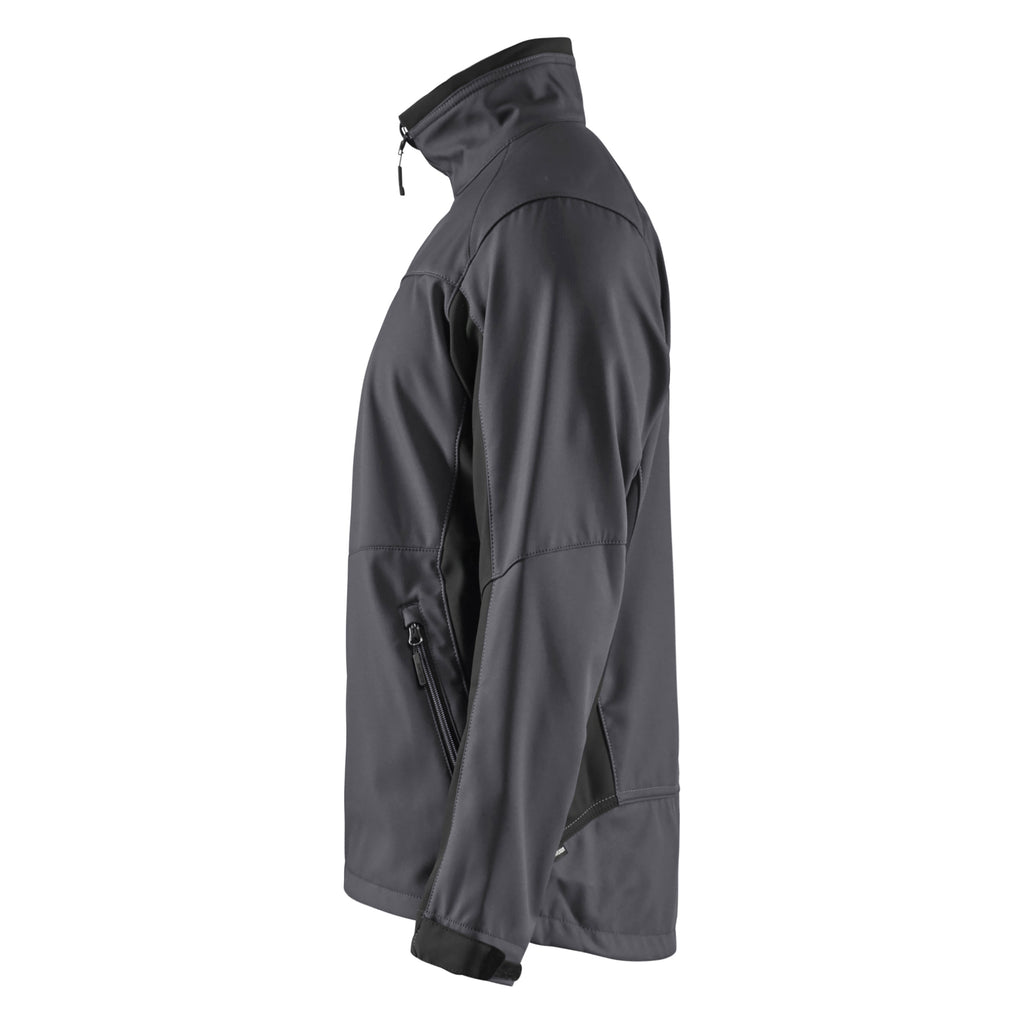 Blaklader 4950 Softshell Jacket Mid Grey Black Left