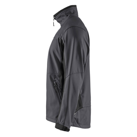 Blaklader 4950 Softshell Jacket Mid Grey Black Left