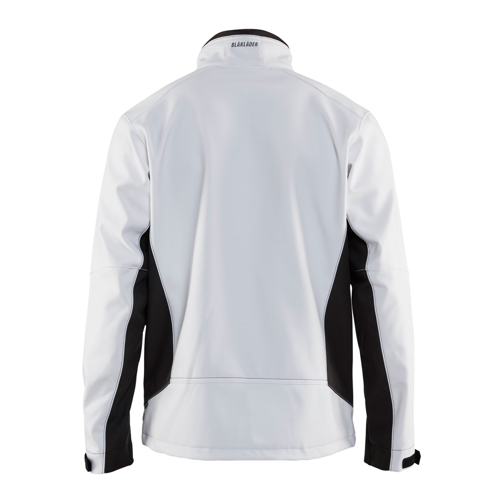Blaklader 4950 Softshell Jacket White Dark Grey Back