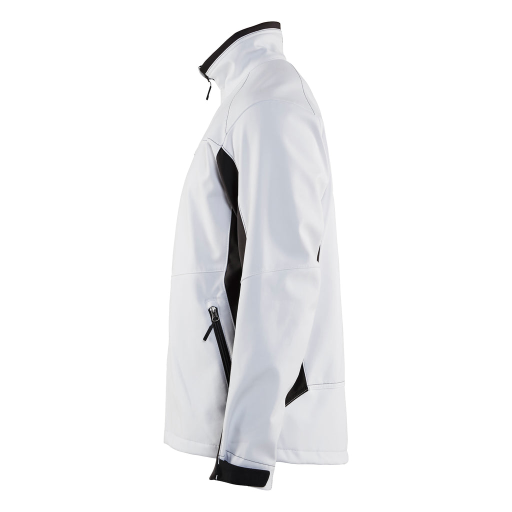 Blaklader 4950 Softshell Jacket White Dark Grey Left