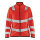 Blaklader 4966 Womens Hi Vis Microfleece Jacket Hi Vis Red Main