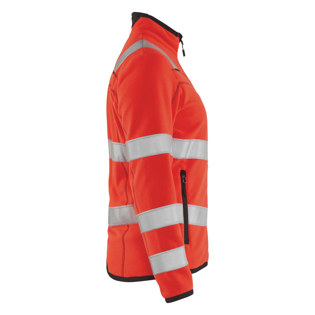 Blaklader 4966 Womens Hi Vis Microfleece Jacket Hi Vis Red Right