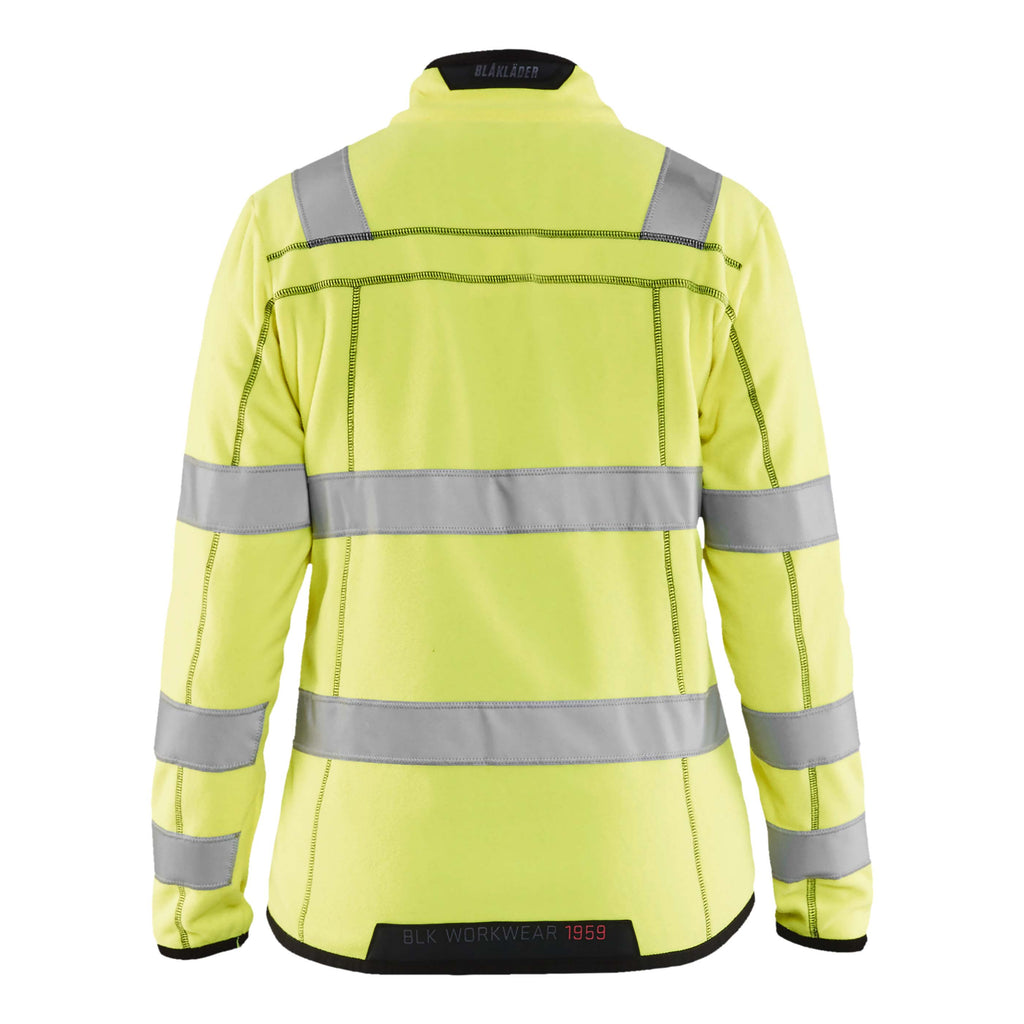 Blaklader 4966 Womens Hi Vis Microfleece Jacket Hi Vis Yellow Back