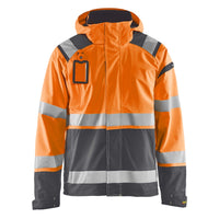 Blaklader 4987 Hi Vis Shell Jacket Hi Vis Orange Grey Main