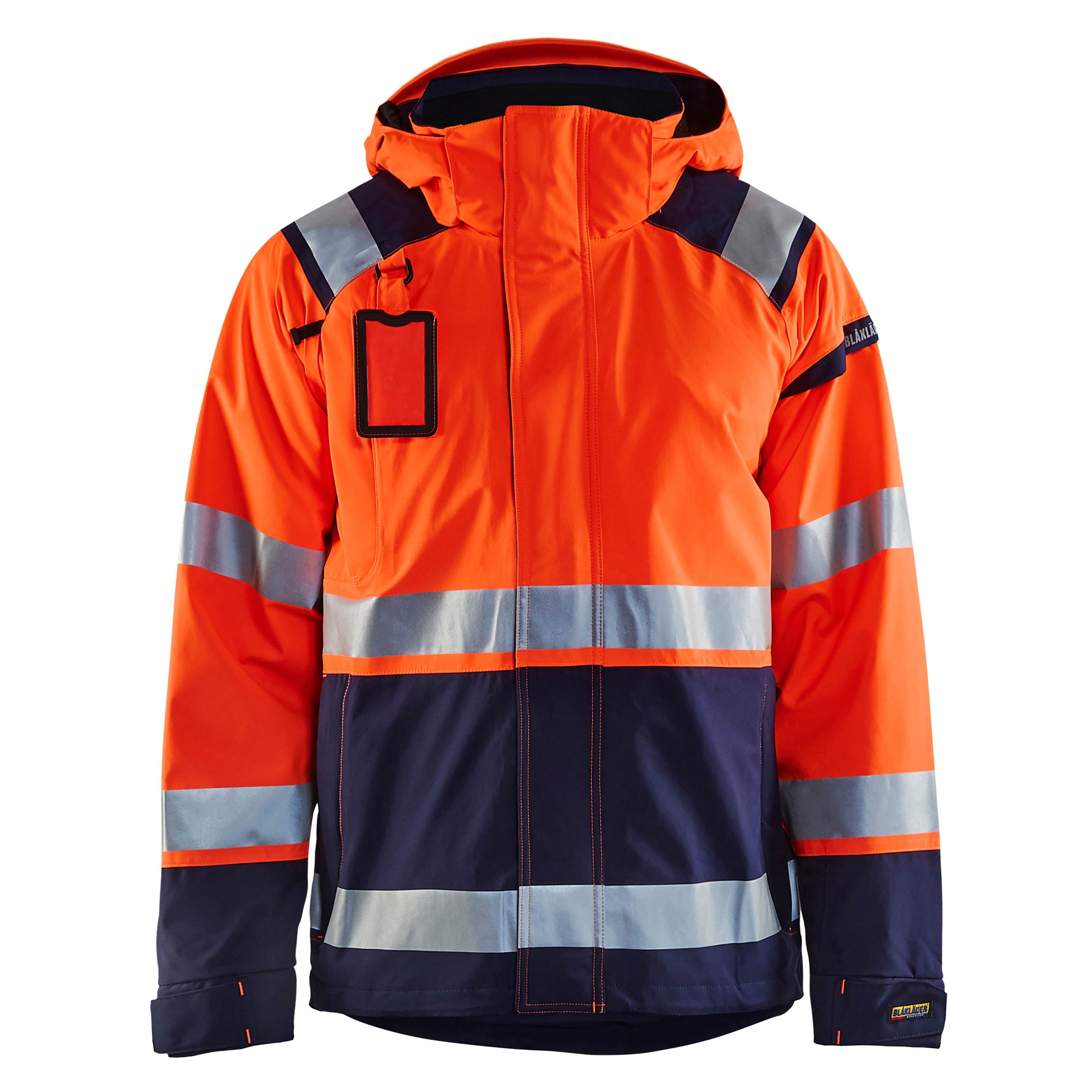 Blaklader 4987 Hi-Vis Orange/Navy Blue Shell Jacket | Start Safety UK
