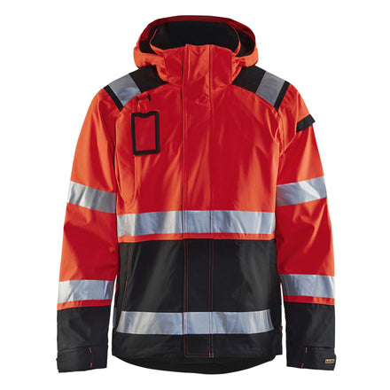 Blaklader 4987 Hi Vis Shell Jacket Hi Vis Red Black Main