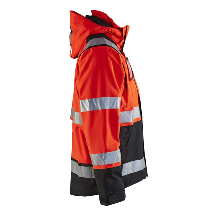 Blaklader 4987 Hi Vis Shell Jacket Hi Vis Red Black Right