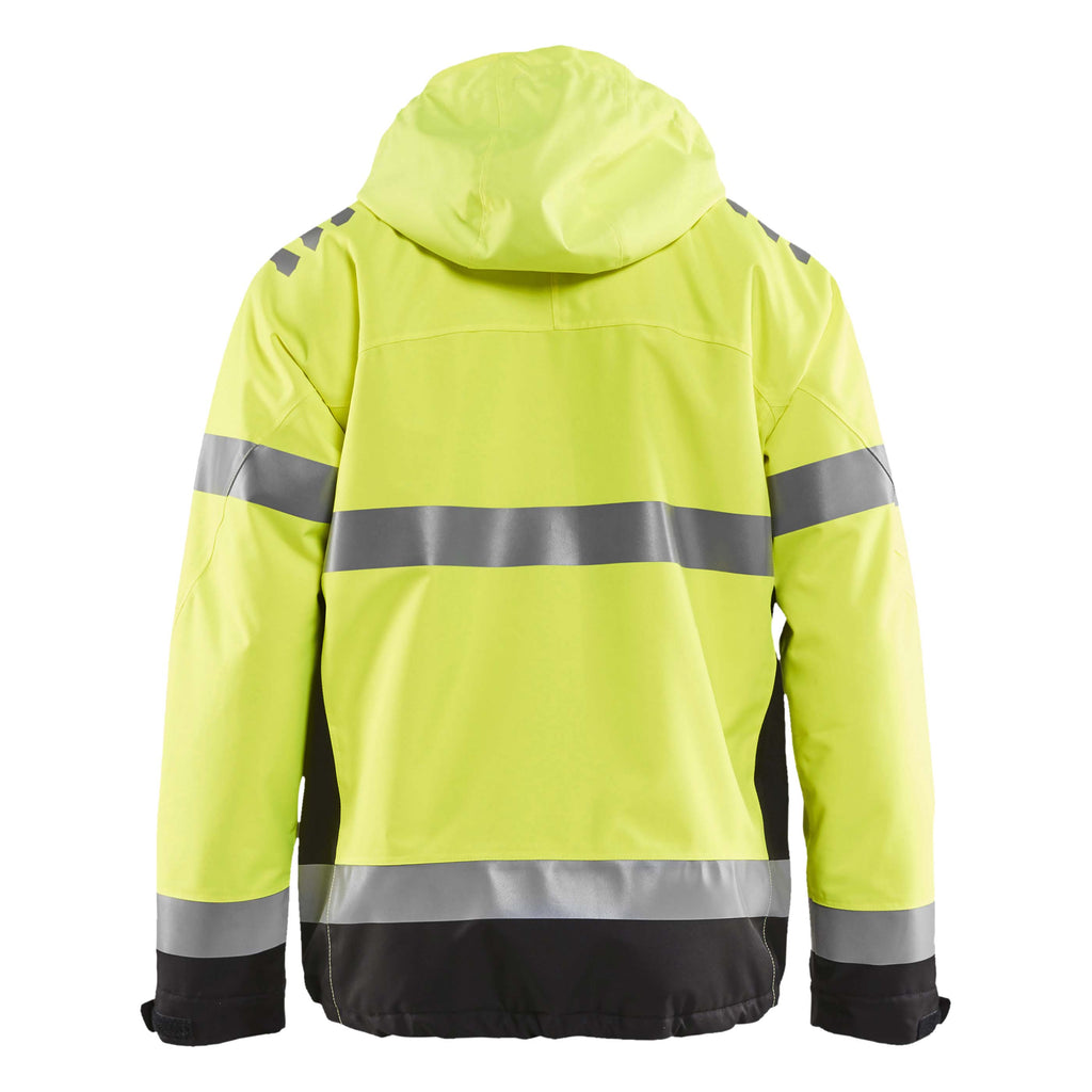 Blaklader 4987 Hi Vis Shell Jacket Hi Vis Yellow Black Back