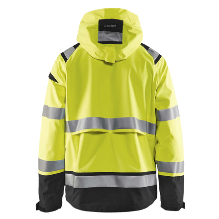 Blaklader 4987 Hi Vis Shell Jacket Hi Vis Yellow Black Back