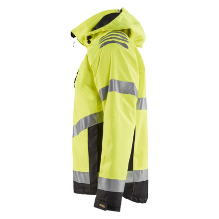 Blaklader 4987 Hi Vis Shell Jacket Hi Vis Yellow Black Left