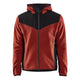 Blaklader 5940 Knitted Jacket With Softshell Burned Red Black Front