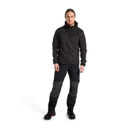 Blaklader 5940 Knitted Jacket With Softshell Dark Grey Black Model