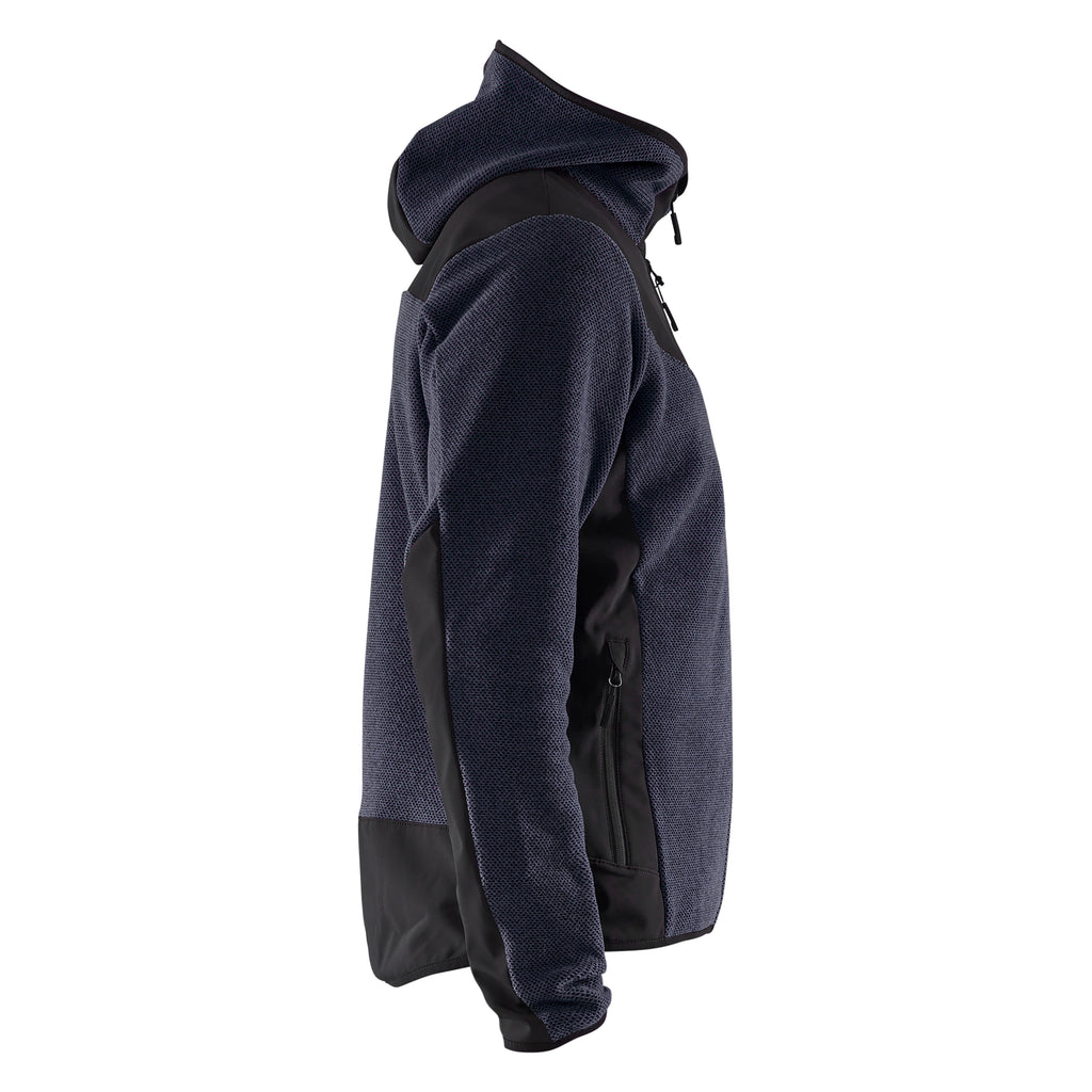 Blaklader 5940 Knitted Jacket With Softshell Dark Navy Black Right