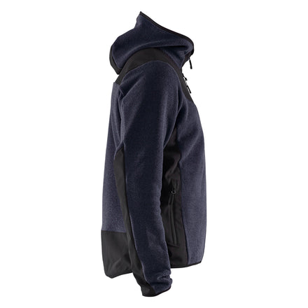 Blaklader 5940 Knitted Jacket With Softshell Dark Navy Black Right