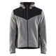 Blaklader 5940 Knitted Jacket With Softshell Grey Melange Black Front