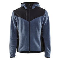 Blaklader 5940 Knitted Jacket With Softshell Numb Blue Dark Navy Front
