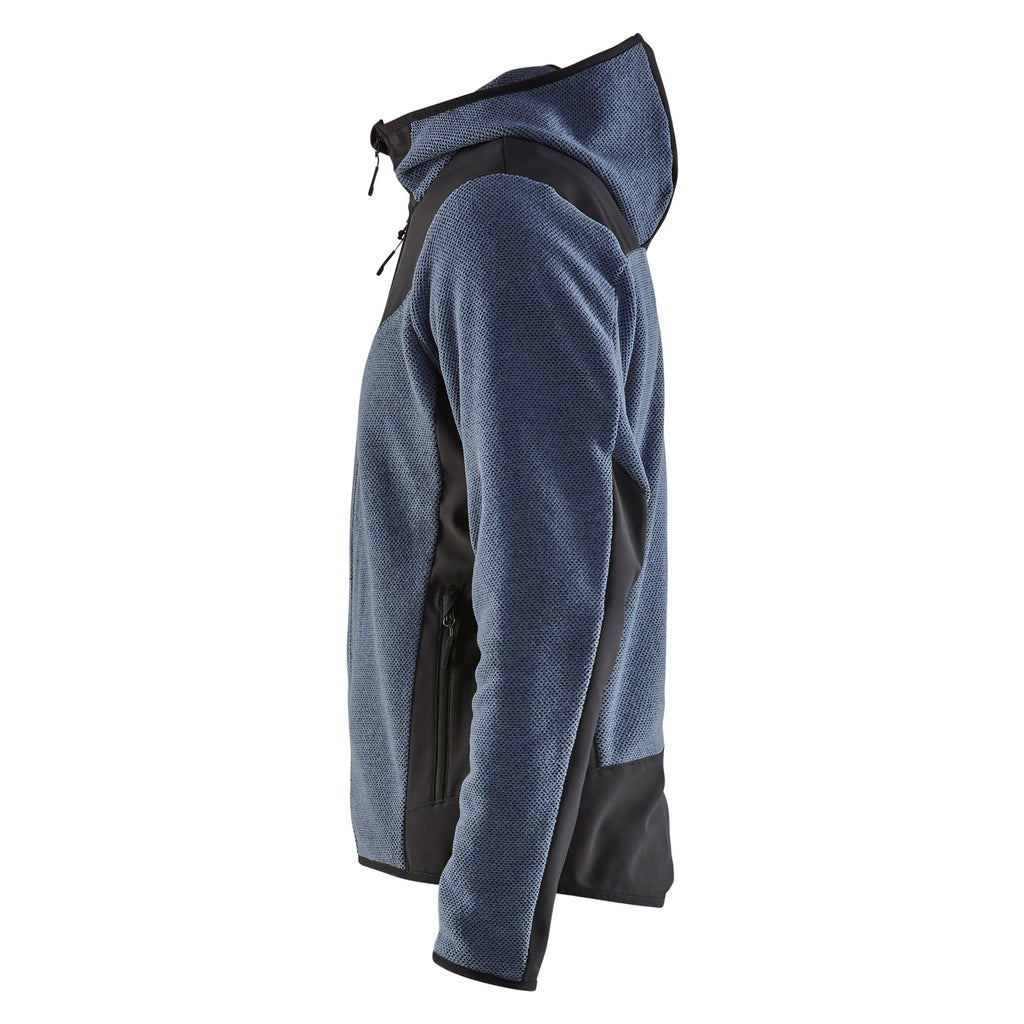 Blaklader 5940 Knitted Jacket With Softshell Numb Blue Dark Navy Left