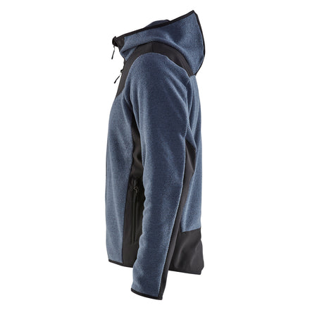 Blaklader 5940 Knitted Jacket With Softshell Numb Blue Dark Navy Left