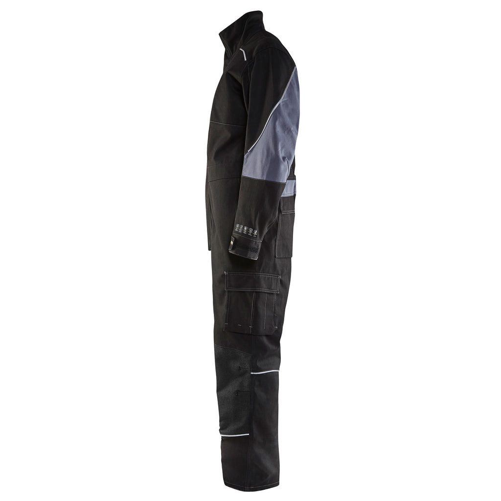Blaklader 6061 Anti Flame Overall Black Grey Left