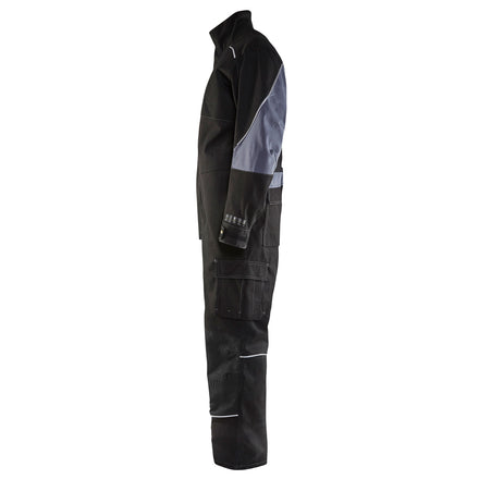 Blaklader 6061 Anti Flame Overall Black Grey Left